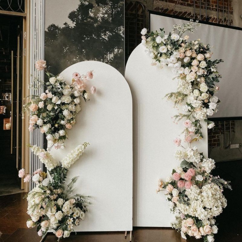 Backdrop dekorasi triplek, backdrop lamaran, backdrop pernikahan,pampas rayung kering,gelagah, bunga