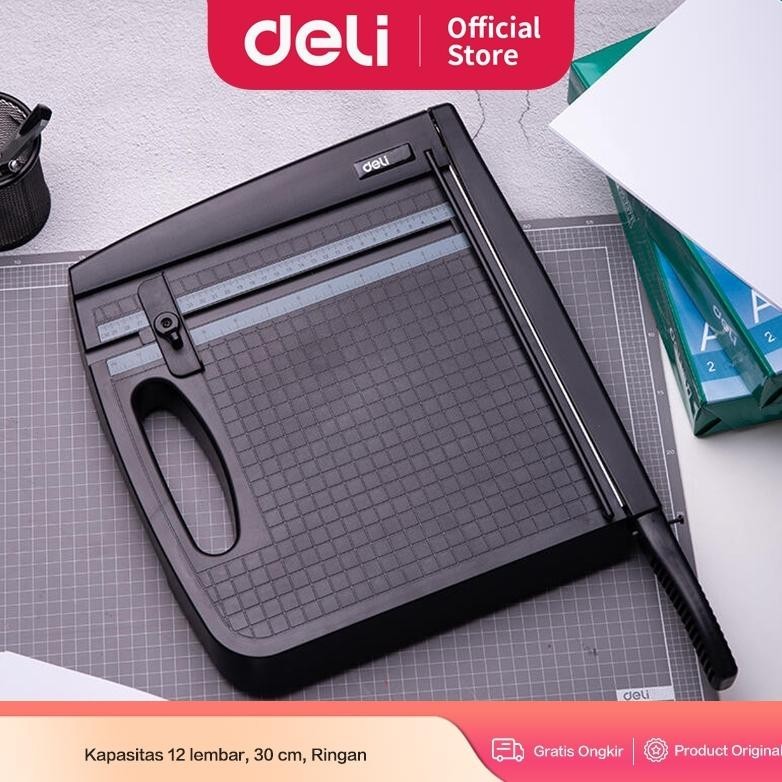 

Lagi Promooo !!! Deli Paper Trimmer / Alat Pemotong Kertas 30 X 30 Cm Kapasitas 12 Lembar 8051A