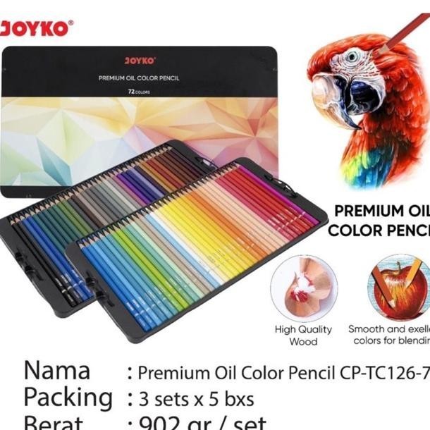 

Sedang Promooo !!! ( 72 Warna ) Premium Oil Color Pencil Kemasan Kaleng Joyko Cp-Tc126-72