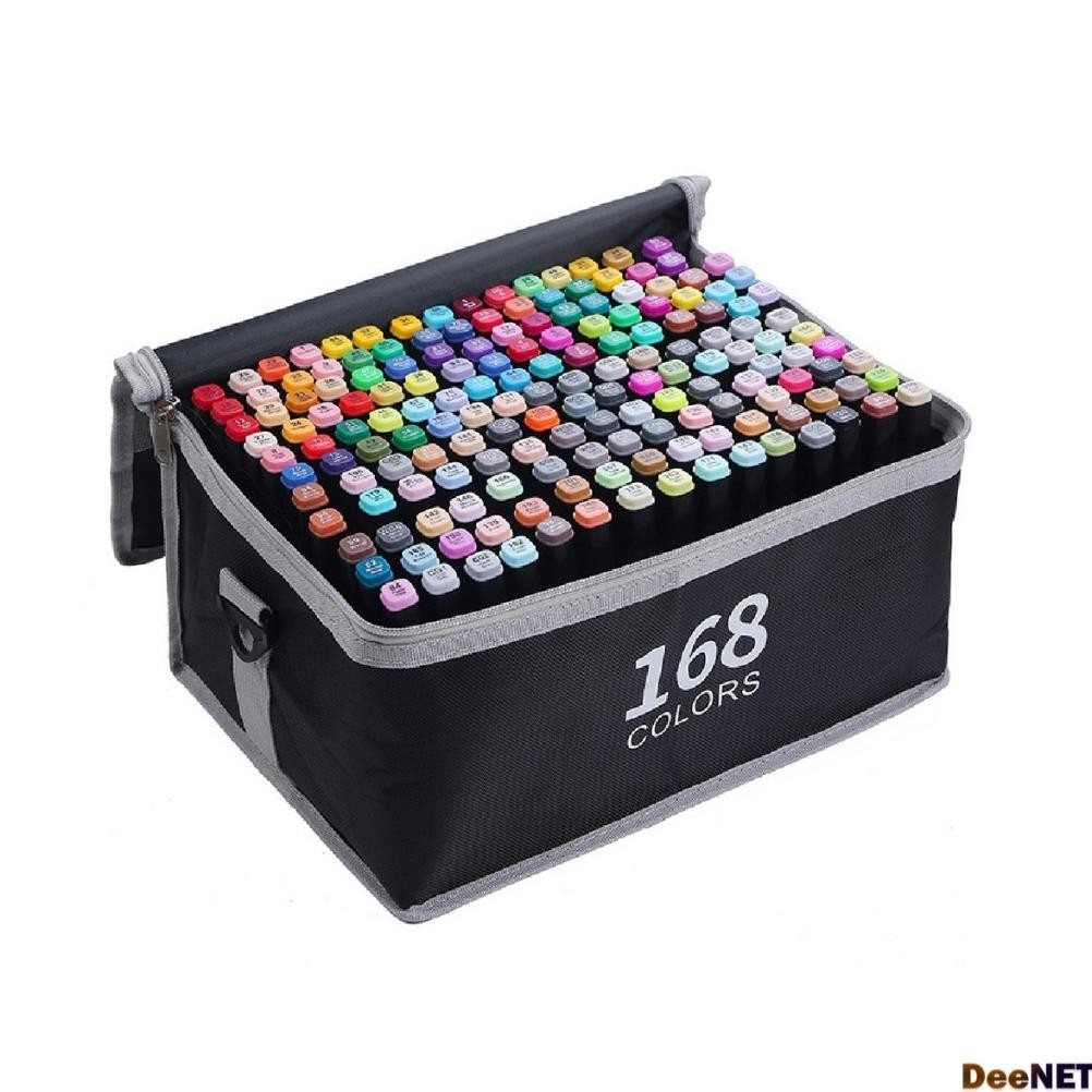 

Sedang Promooo !!! Touch Spidol Dual Side Fine Art Marker 168 Color Warna Double Headed Marker Set Multi Color Spidol