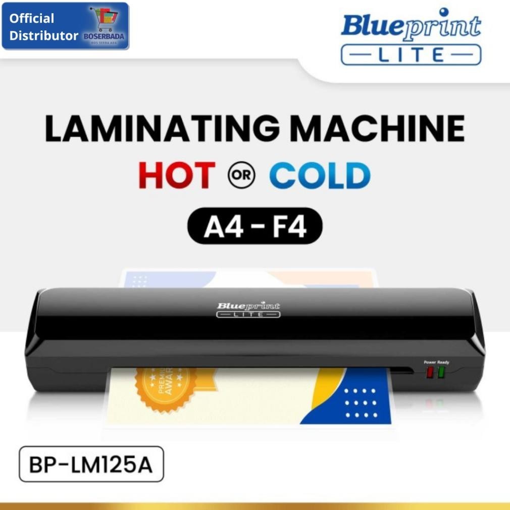 

Banyak Promooo !!! Blueprint Lite - Mesin Laminating Lm125A / Laminator A4 F4 - Hot & Cold