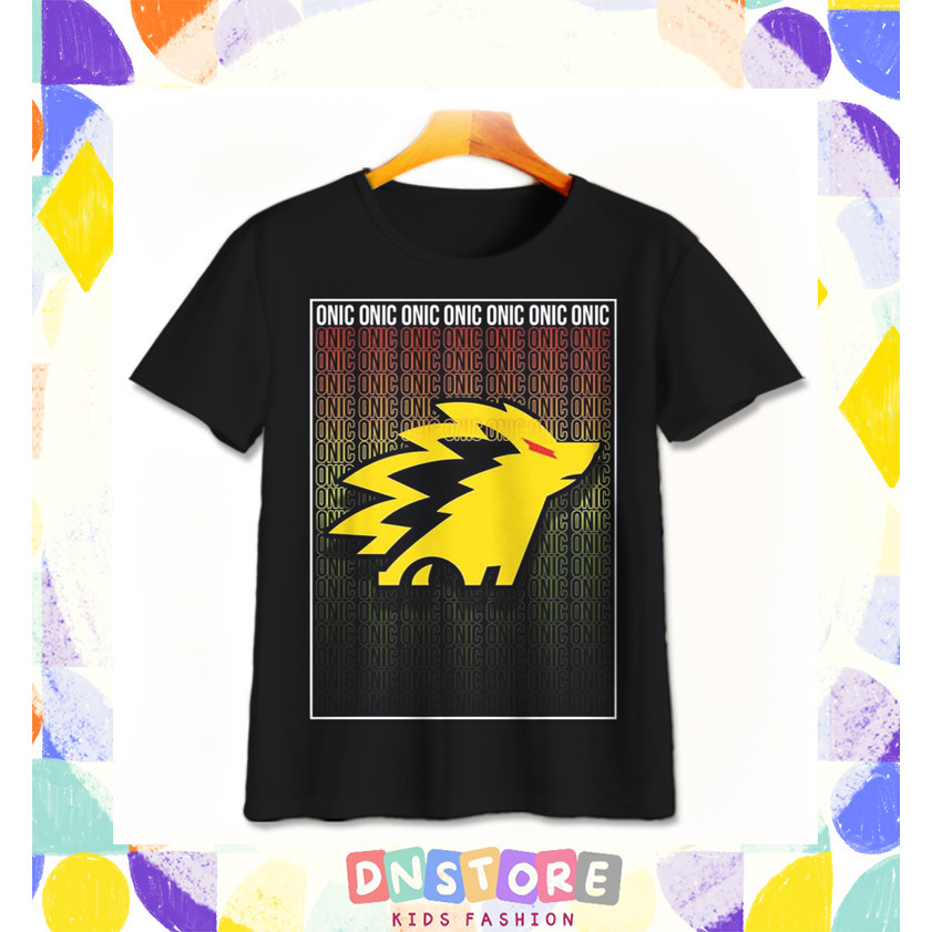 Kaos Anak ONIC Esports v4 Baju Film Animasi Kartun Anak ONIC Esports 3D Printing Untuk Umur 1-12 Tah