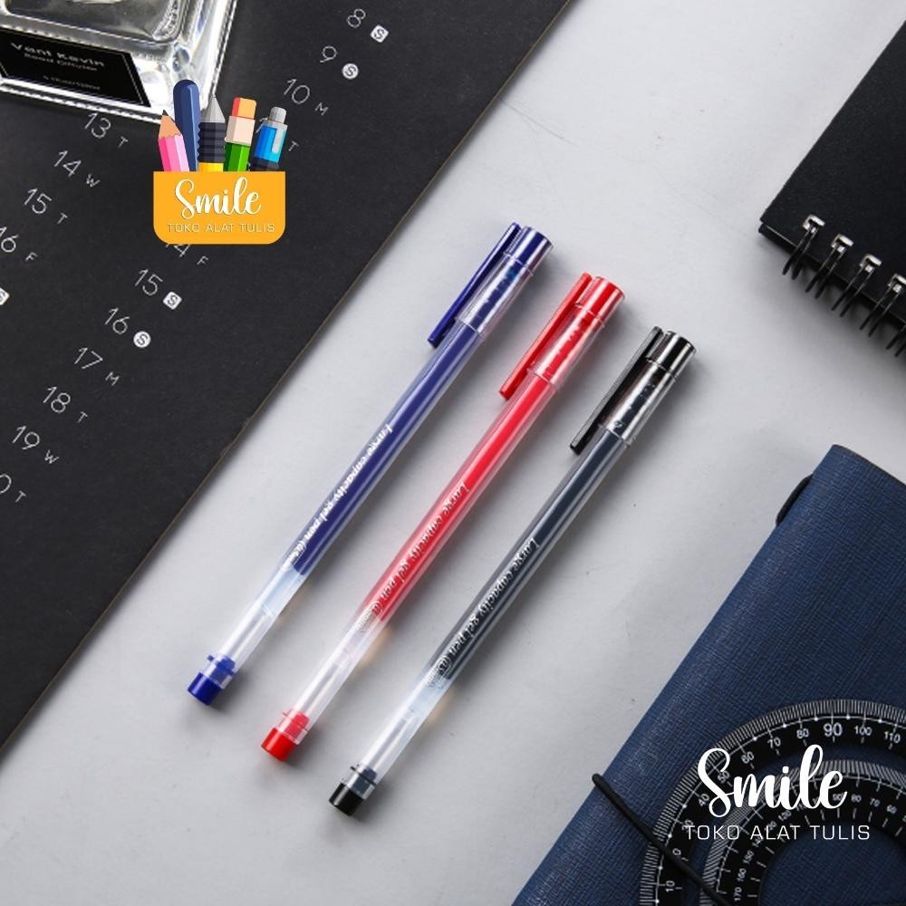 

M&G Y5501 Gel Pen Pulpen Gel Warna Hitam Biru Merah 0.5Mm - Sm4021 Tthewmiandersontu