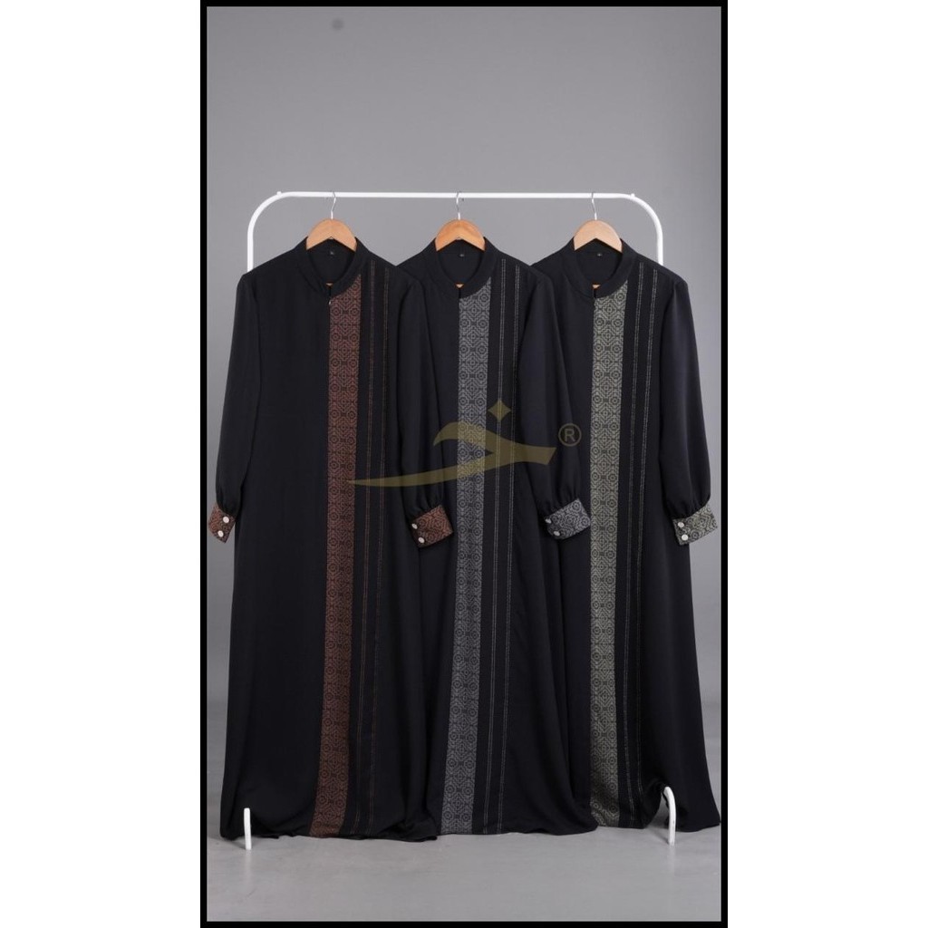 (MURAH) RAFHANAH Gamis JETBLACK - Khadijah Indonesia #ayranashwa Silahkan diorder