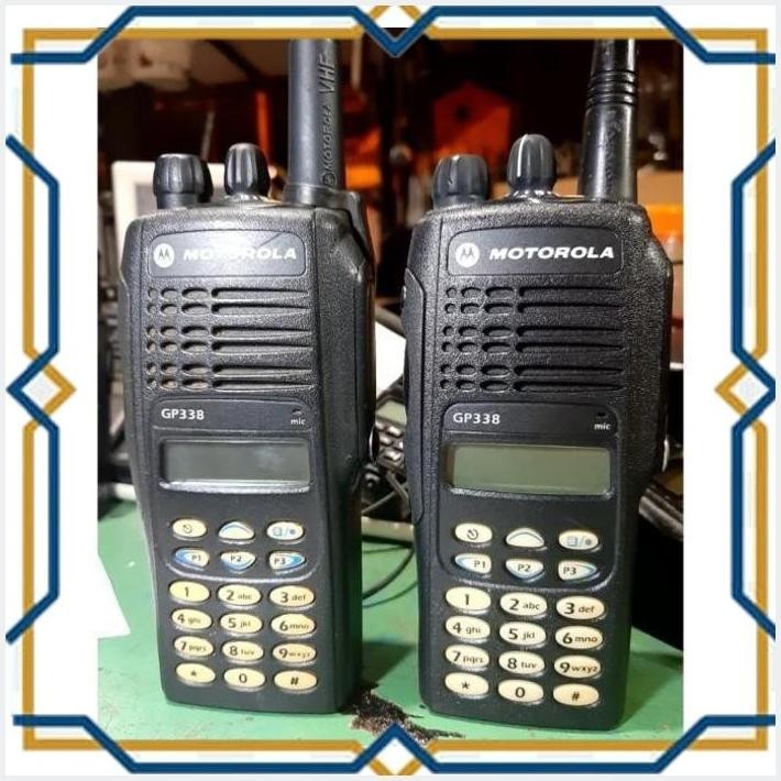 [LGD] HT MOTOROLA GP338 FREKUENSI VHF: 136.000 SD 174.000MHZ KONDISI SECOND