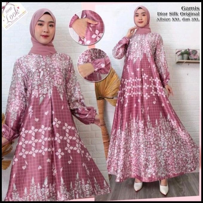 (MURAH) gamis armani silk premium/gamis muslim tanah abang Silahkan diorder