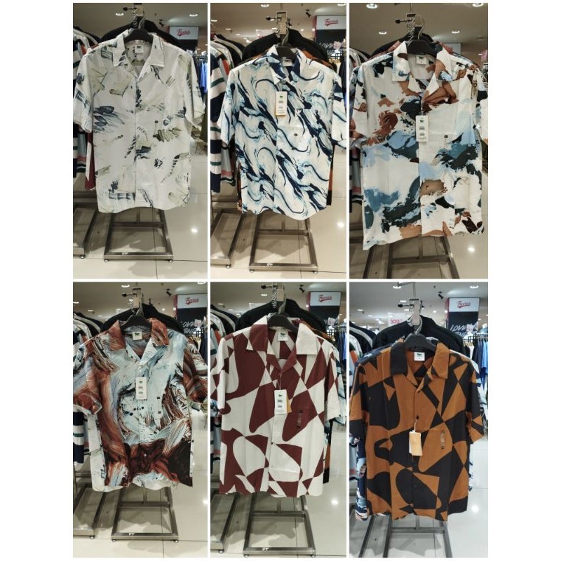 WALRUS - Kemeja Printing Pria Lengan Pendek Size S-XXL Original