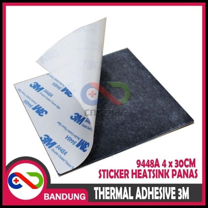 

TERBARU THERMAL ADHESIVE 3M DOUBLE 9448A STICKER HEATSINK PANAS 4X30CM !!