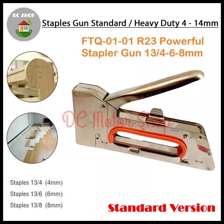 

TERMURAH STAPLES TEMBAK STAPLES STEPLES GUN TACKER 3 IN 1 TEMBAK KAYU JOK KULIT !