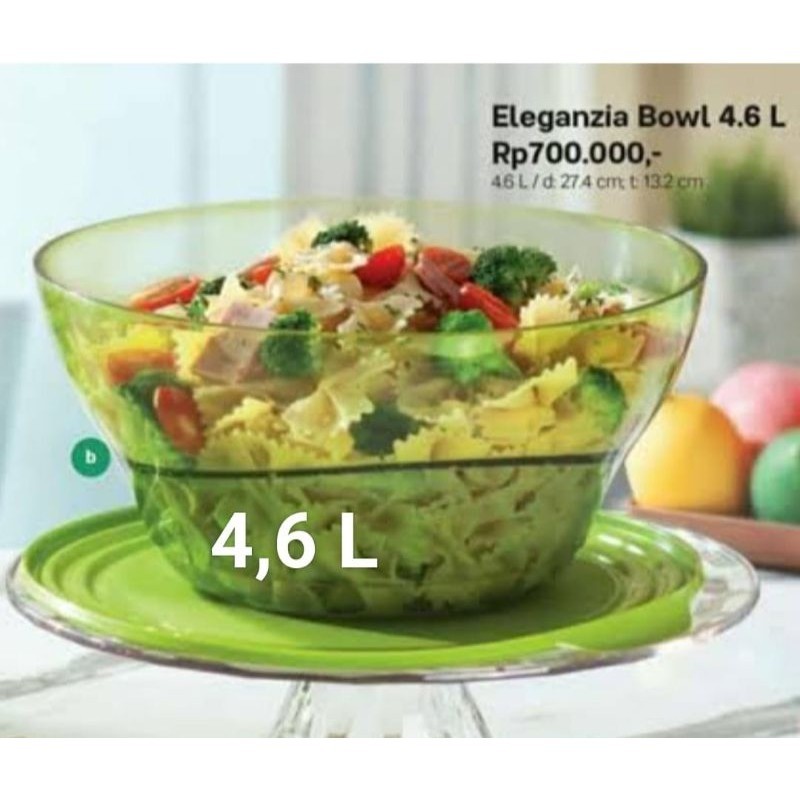Mangkuk Besar Eleganzia Bowl 4,6 L Tupperware