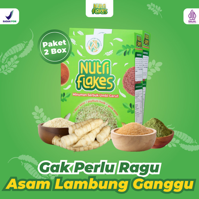 

Sereal Umbi Garut - Nutriflakes Solusi Maag Dan Asam Lambung (2 Box)