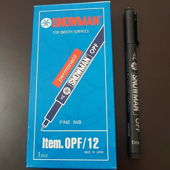 

SPIDOL OHP PERMANENT SNOWMAN OPF/12 HITAM (PER LUSIN)