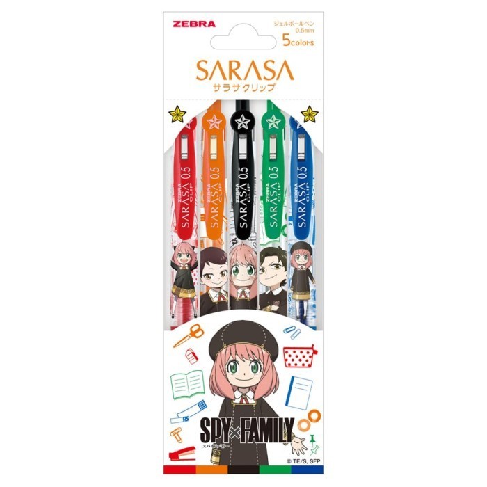 

Zebra Sarasa Spy x Family Anya Becky Gel Ink Pen 0.5mm Limited Edition