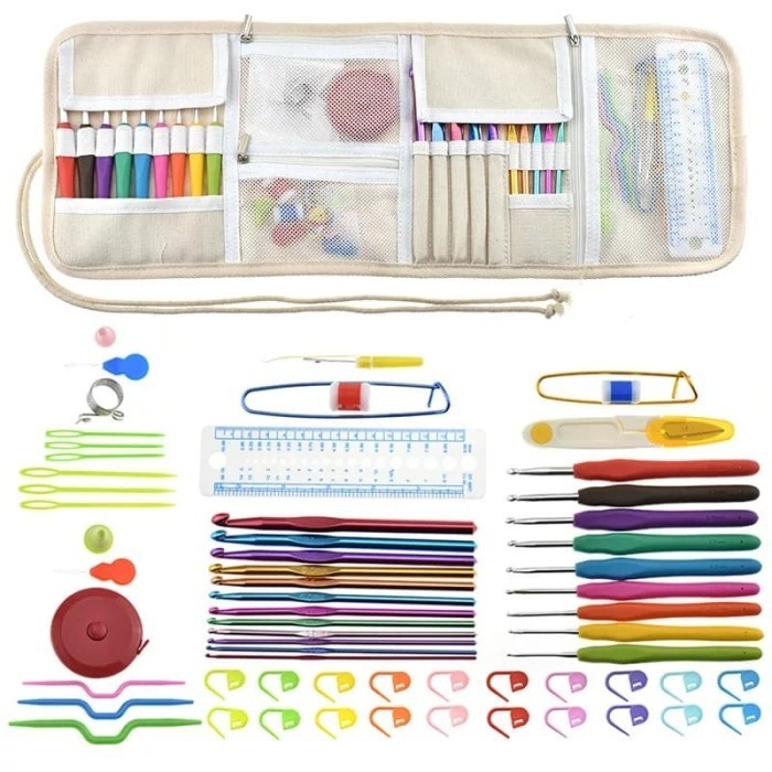 

Paket 63Pcs Hakpen+ Aksesoris Rajut + Dompet Owl Hk075
