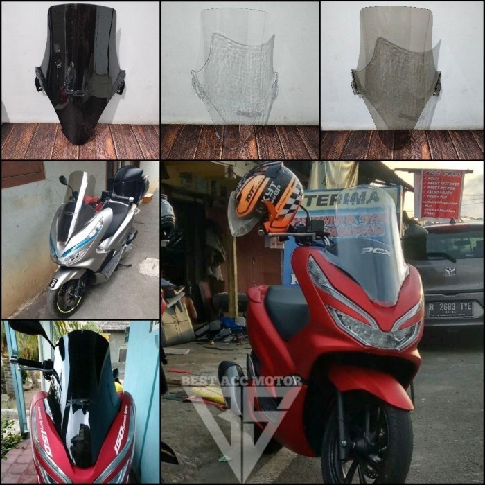 NEW ARRIVAL WINDSHIELD PCX 150 2018 2019 2020 VISOR PCX 150 LOKAL MODEL TINGGI