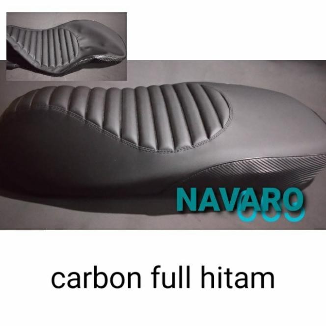 Kulit Jok Vespa Matic Sprint Carbon Hitam