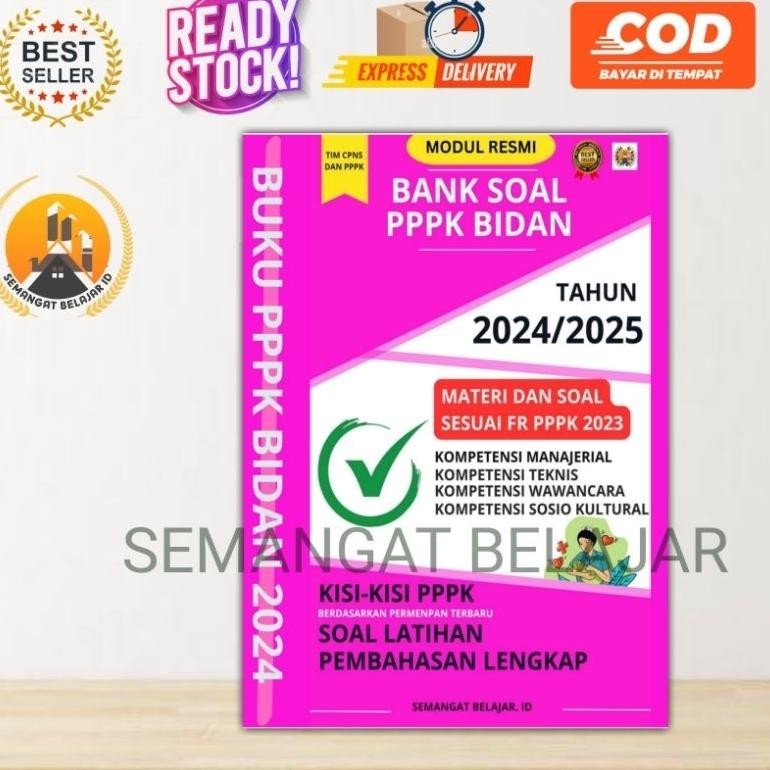 BUKU PPPK BIDAN & BUKU UKOM BIDAN - BUKU LATIHAN UJIAN KOMPETENSI D3 BIDAN - UKOM DIII BIDAN - UKOM 