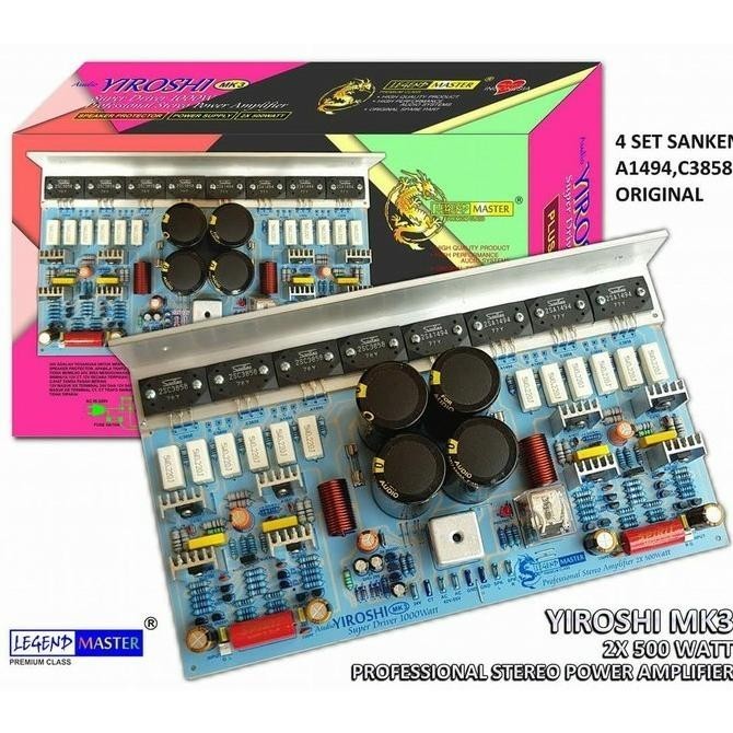 Kit Power Yiroshi Mk3 1000W Stereo Amplifier Plus Psu Protekto Speaker