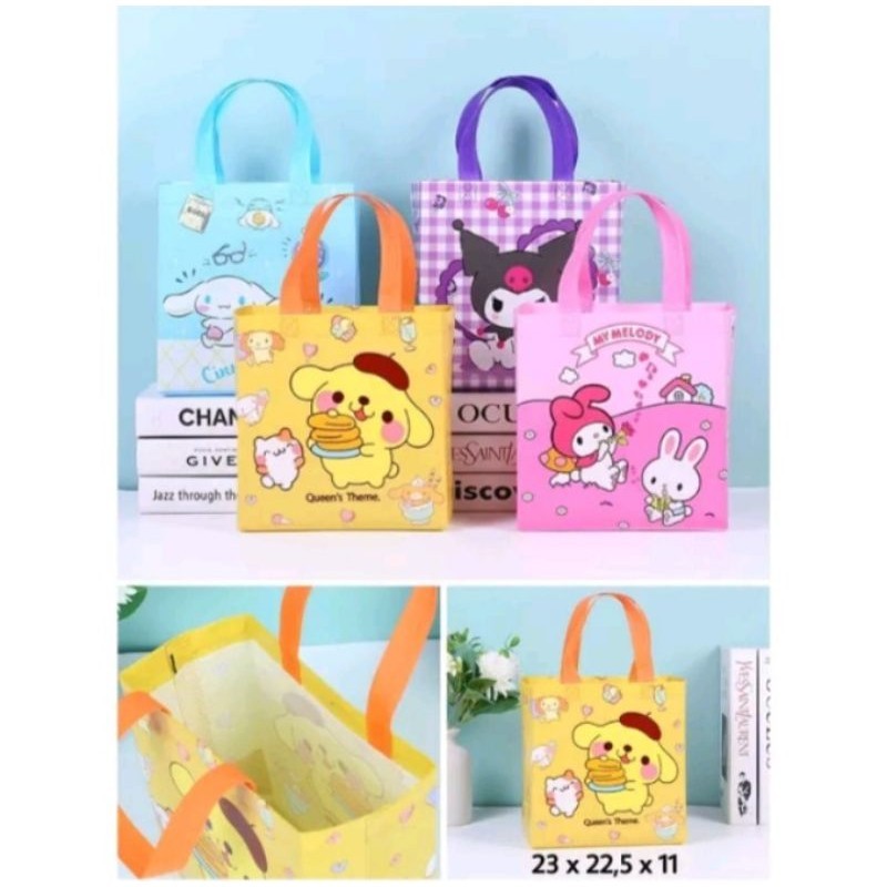 

Paperbag Sanrio Tas Souvenir Ulang Tahun Anak Motif Sanrio Kuromi Melody Cinamorol Paperbag Murah