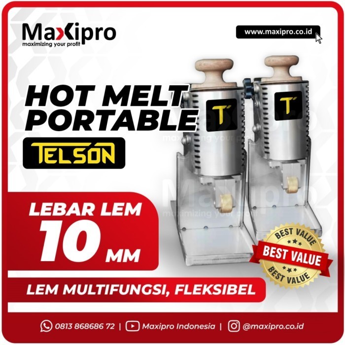 

Mesin Lem Hot Melt Portable Telson Multifungsi dan Fleksibel - Maxipro
