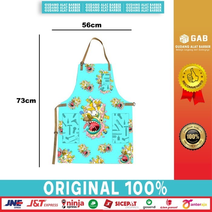 Apron/Celemek Custom Shimpshons Barbershop