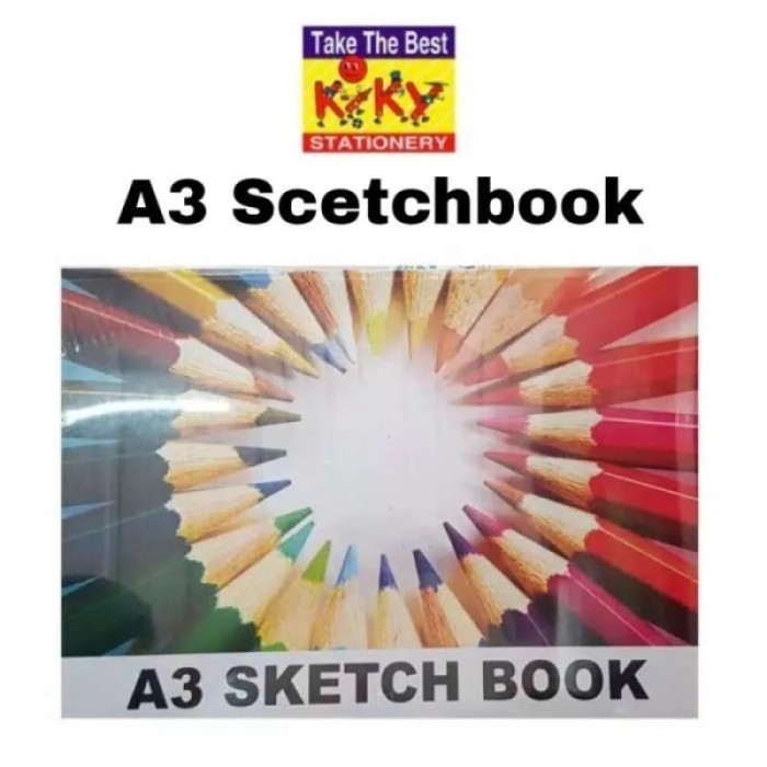 

Kiky Sketch Book A3 / Buku Gambar Sketsa Ukuran A3