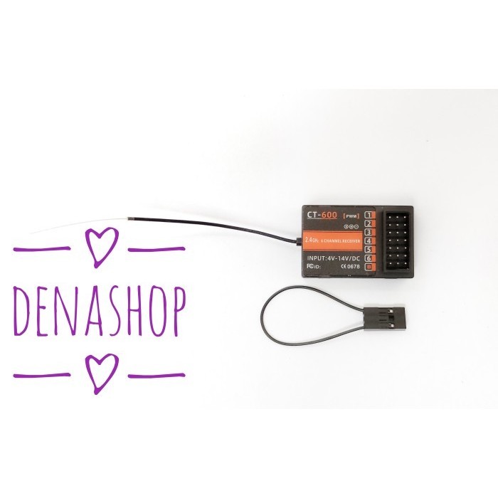 RECEIVER HOTRC CT-600 HOT RC CT600 2.4GHZ 6CH FHSS RADIO REMOT CONTROL