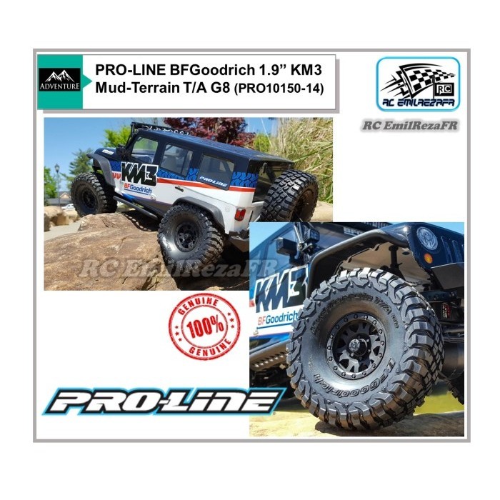BAN PRO-LINE PROLINE BFGOODRICH KM3 MUD TERRAIN 1.9 T/A G8 SOFT RC CAR