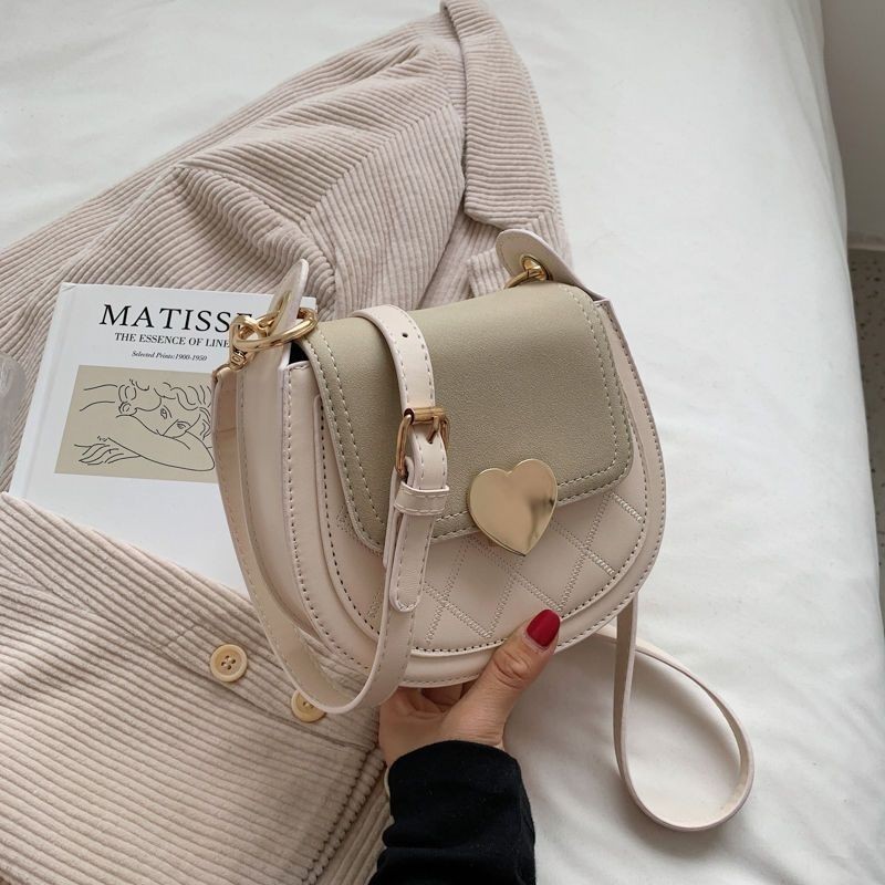 Saddle Bag Women's All-Match Messenger Bag Fashion Net Red Diamond Plaid Shoulder