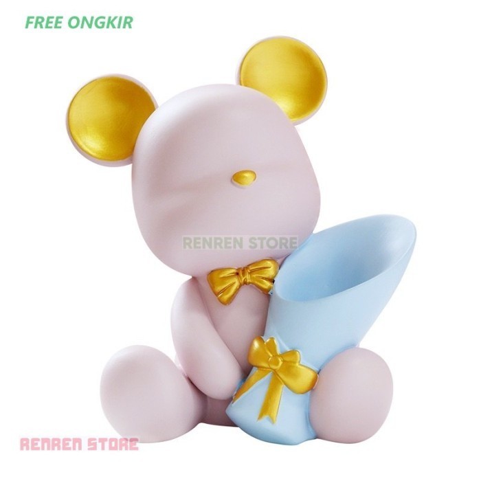 Rr Pajangan Ruang Tamu Bouquet Teddy Bear / Vas Bunga Teddy Bear