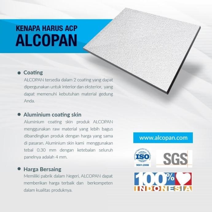 ACP aluminium composite panel Alcopan Light Silver PE 3mm