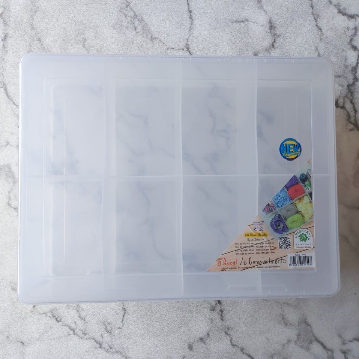 Ready Kotak Perkakas Reiko 8 Sekat Green Leaf 1449