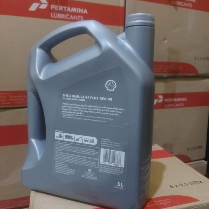 Oli Mesin Shell Rimula R4 X Plus 15W40 5L
