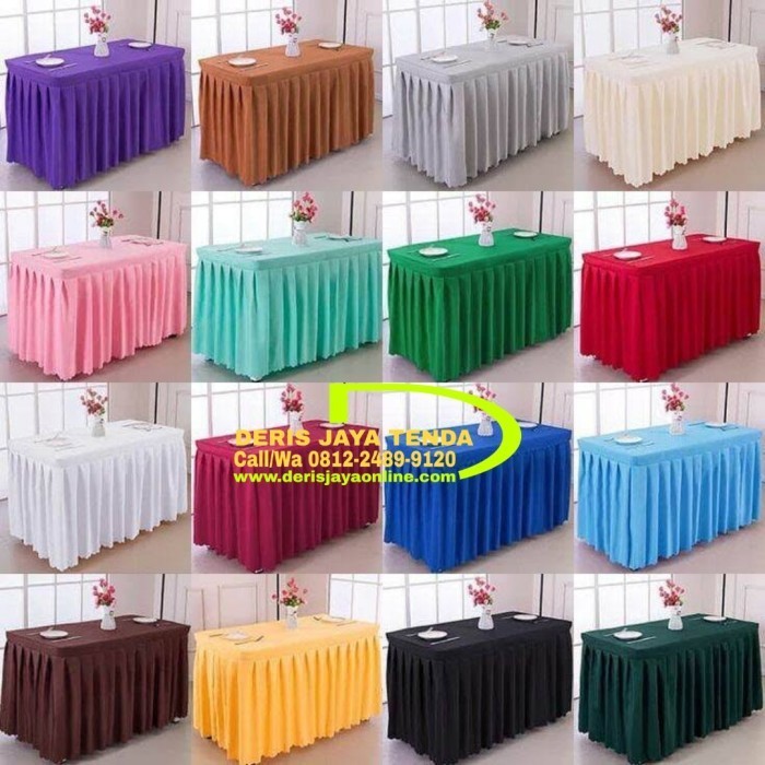 Cover Taplak Meja 160X80X75