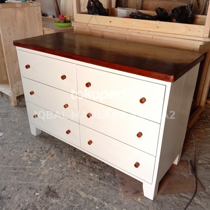 Buffet Minimalis/ Meja Nakas Laci Bahan Kayu Jati Belanda Murah