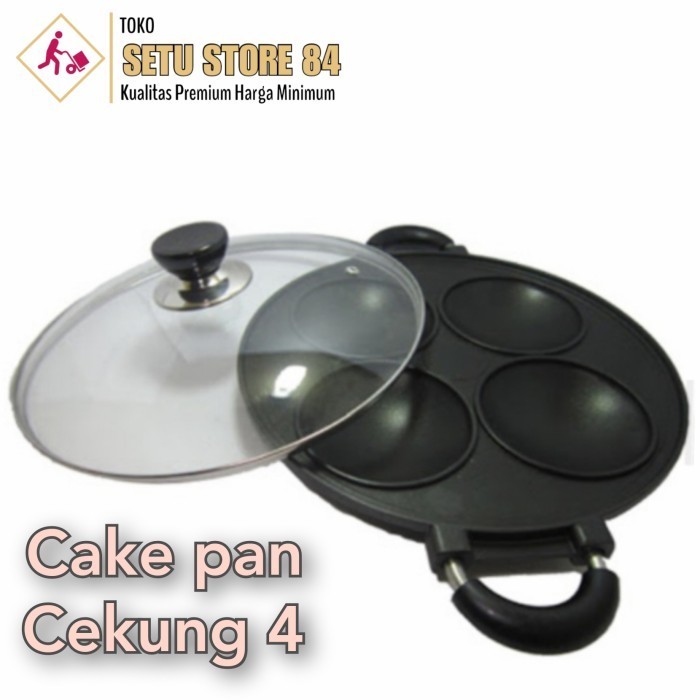 

EG75 Cetakan kue serabi 4 lubang HC Happy Call Suggo cake pan surabi DISKON