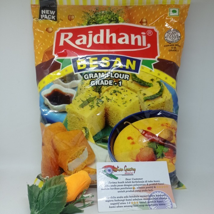 

JR670 BESAN FLOUR RADJHANI 1KG CUCI GUDANG