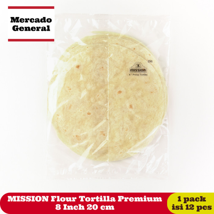 

RJ252 MISSION Flour Tortilla Premium 8 Inch 20 cm (1 pack isi 12 pcs) TERMURAH