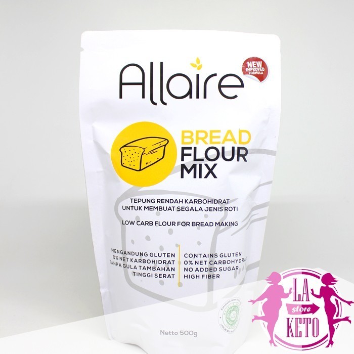 

HB156 ALLAIRE Bread Flour 500 gr Tepung Roti Keto / Low carb @500gram FREE ONGKIR