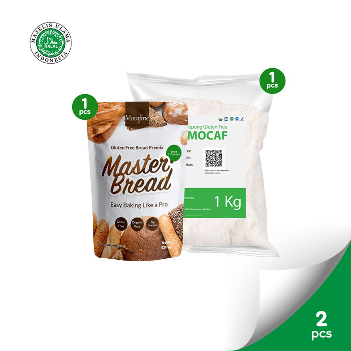 

HV520 Bundling Master Bread & Tepung Mocaf - Gluten Free - Bread Flour CUCI GUDANG