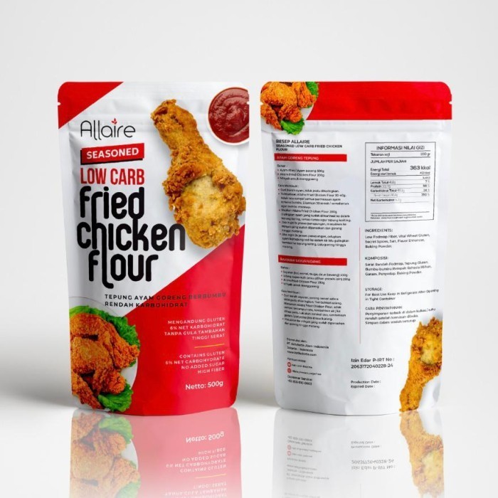 

UE194 Fried Chicken Flour Allaire /Tepung Ayam Goreng Low Carbo/Keto @500GR NEW