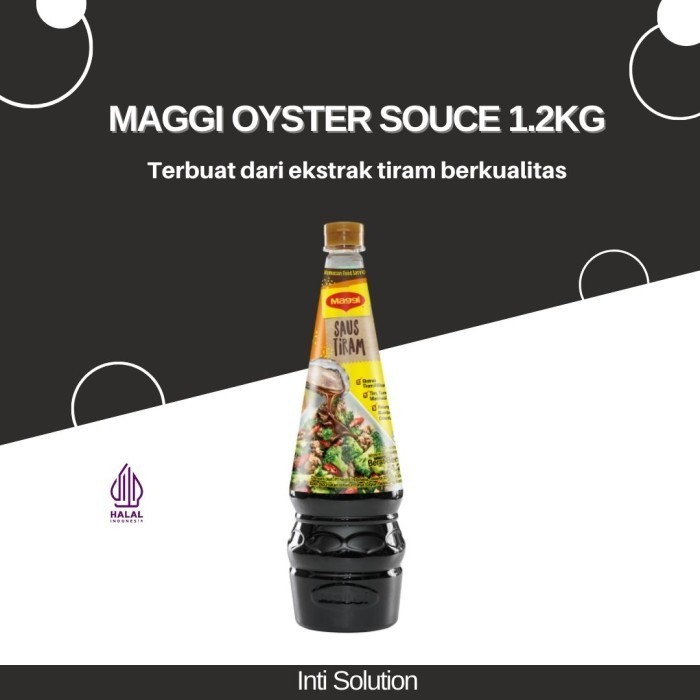 

GM752 MAGGI OYSTER SAUCE 1.2 kg / BUMBU MASAK CAIR SAUS TIRAM ORIGINAL GRATIS ONGKIR