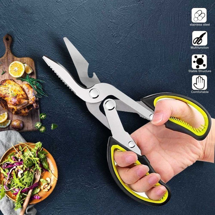 

IS234 Gunting Dapur Alat Pemotong Daging Sayuran Bahan Masakan Super Tajam TERMURAH