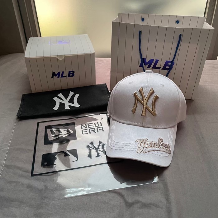 Topi Baseball Mlb Ny Font Original White Cap