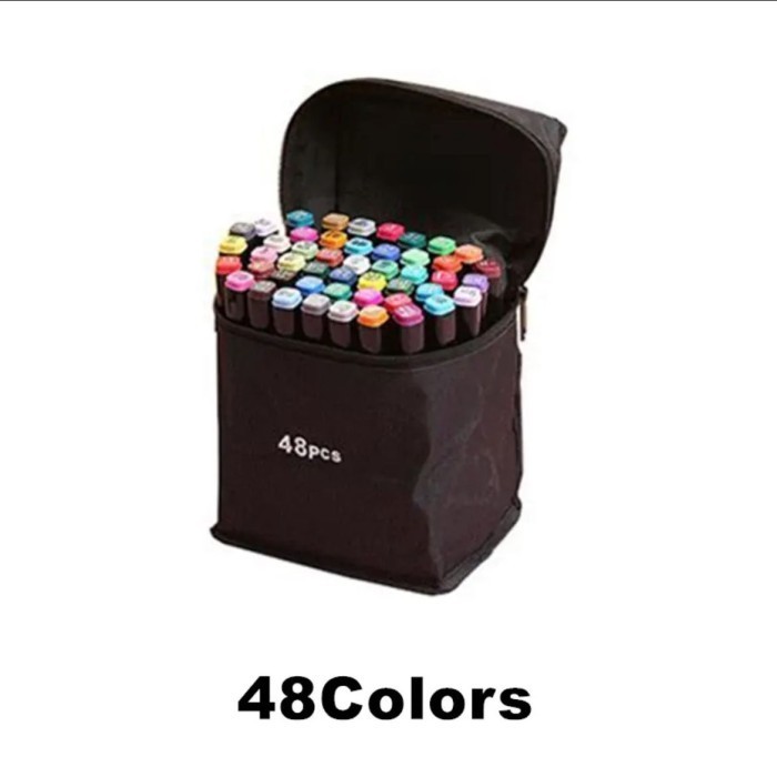 

Spidol Dua Sisi Marker Graffiti Dual Tip Side Alcohol Bermacam Warna -Anza Wahda