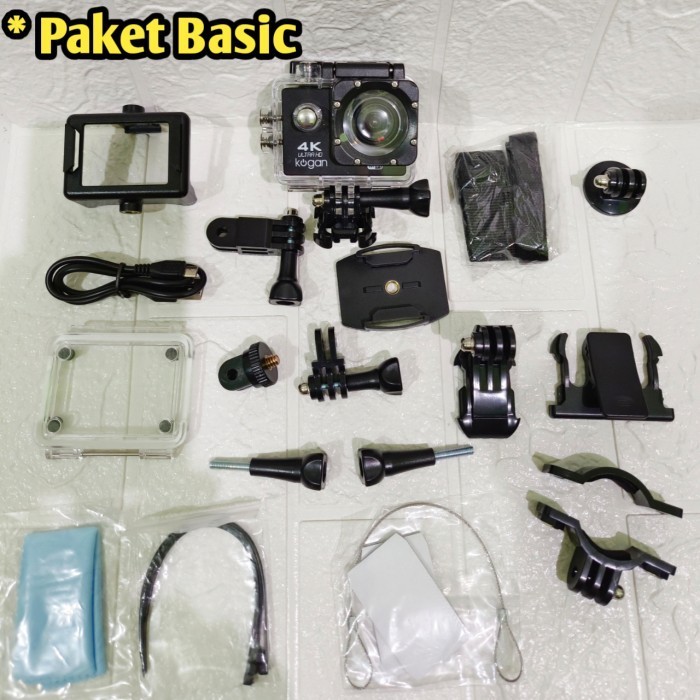 Action Camera 4K Full Hd Wifi Support Mic External Motovlog Kogan 4K