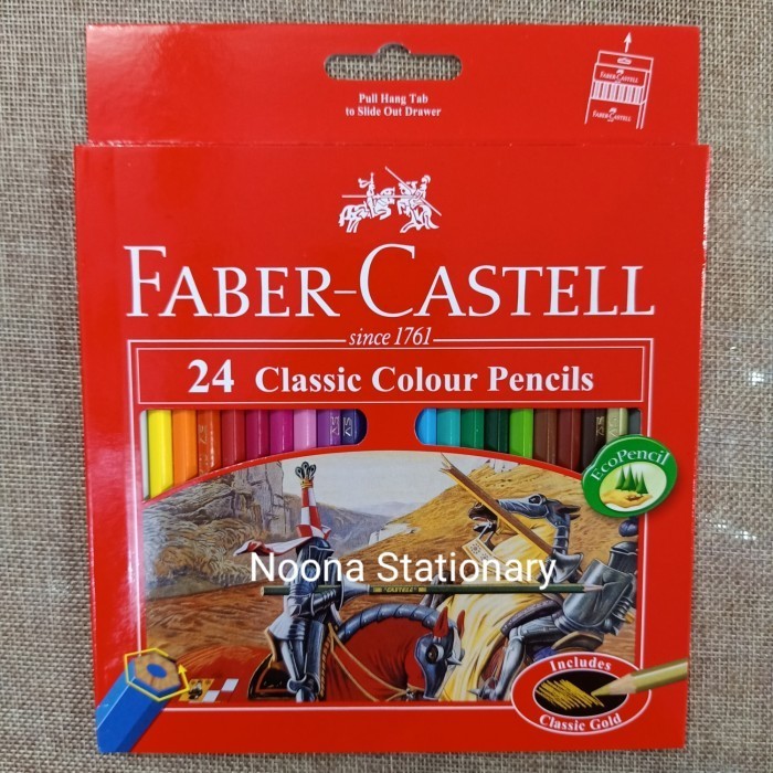 

Pensil Warna Faber Castell Classic 24 Warna Panjang -Anza Wahda