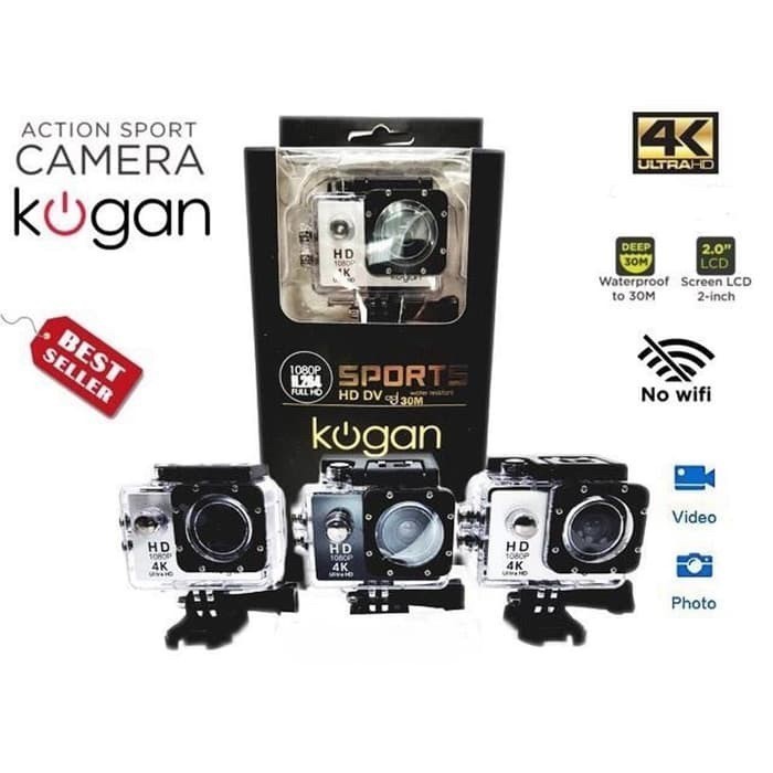 Kogan Non Wifi / Kogan Wifi / Action Cam J520 Wifi 4K Sport Cam 16 Mp