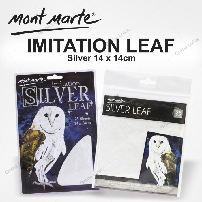 

Mont Marte Imitation Silver Leaf Kertas Foil Perak -Anza Wahda
