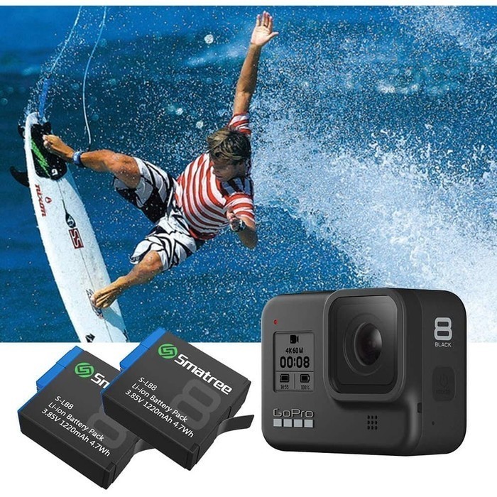 Smatree For Gopro Hero8 Hero 8 Battery Baterai